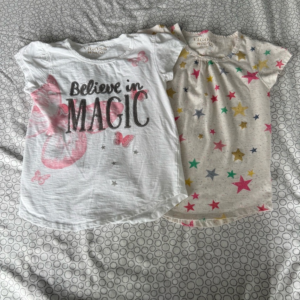 Vigoss Multicolor Star Print Short Sleeve Tee